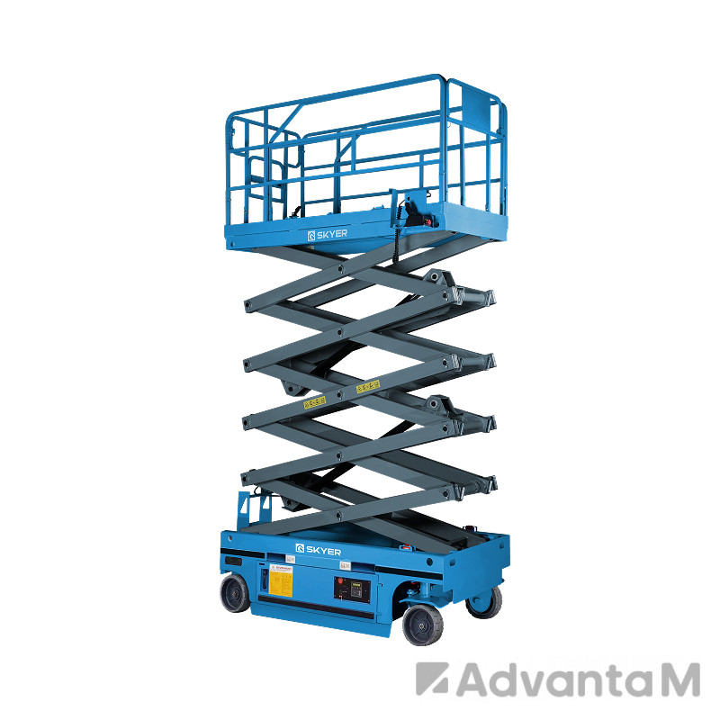 Самоходный ножничный подъемник с выдвижной платформой SKYER PL1245-LiM2