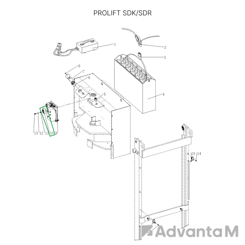 Контроллер Сurtis для SDR/SDK (li-ion) 1.6-2 т 0 - 1